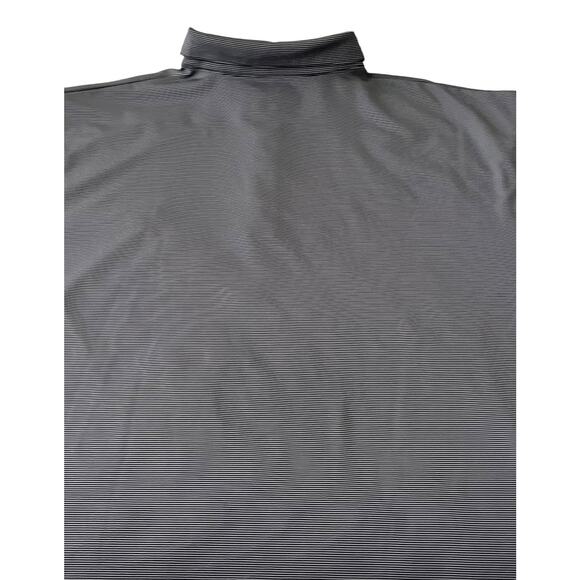 CALLAWAY OPTI-DRI SHORT SLV, PULL-OVER  POLO, MENS, XL, LGT/DARK GREY PINSTRIPES - Picture 6 of 10